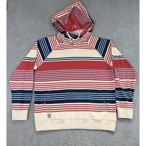 Kimes Ranch Red and Blue Striped Hoodie
